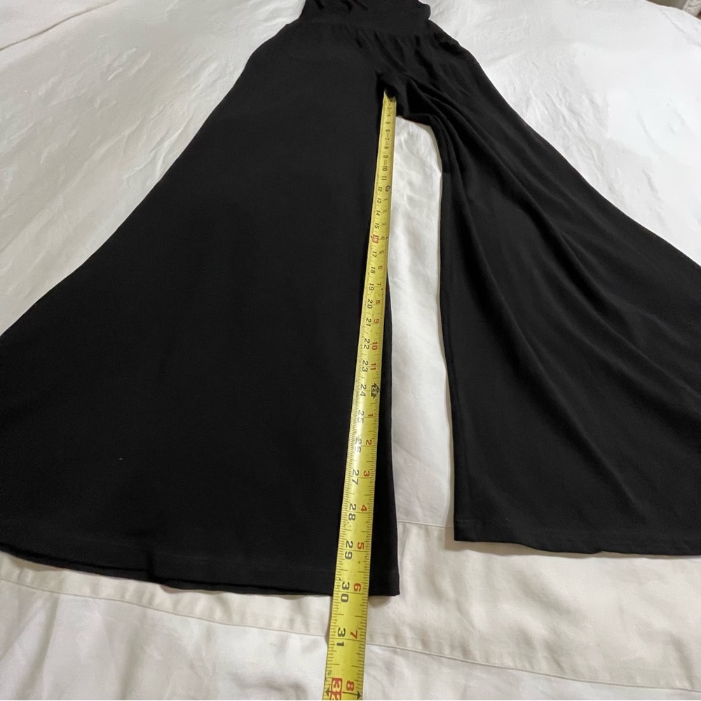 Bobi Black Cross-Back Wide Leg Jumpsuit - Picture 10 of 12
